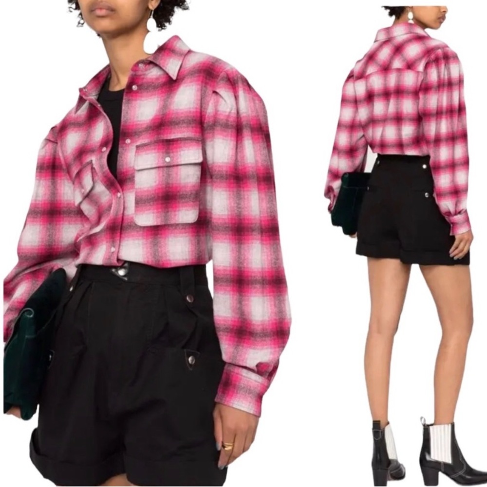 NWT! Isabel Marant‎ Etoile Reosi Shirt in Pink - Picture 2 of 11